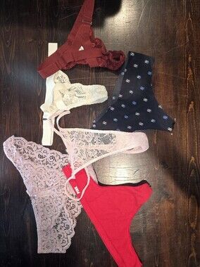Women's Panty & Thong Lot of 6 | Victoria's Secret, PINK, Fashion Nova, Marilyn